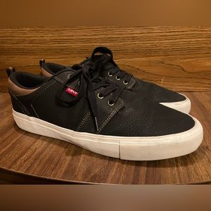 Levi Strauss & Co Men’s Black Lace Up Athletic Comfort Sneakers Shoes Size 10.5